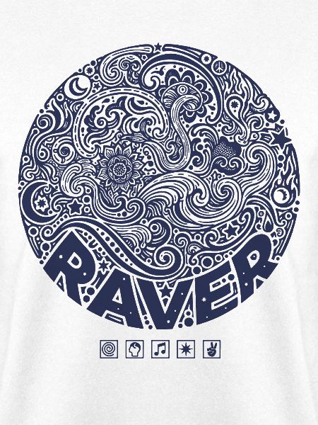 Hippie-Musik Trippig Raver Rave Friedenszeichen