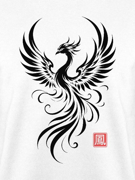 Phoenix Japanese Art Mythical Bird