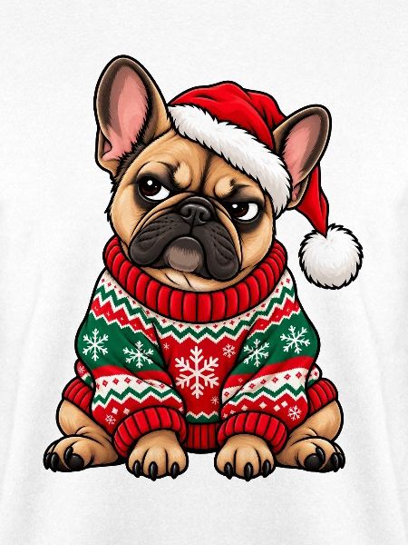 Weihnachten Bulldogge Frenchie Hund Geschenk