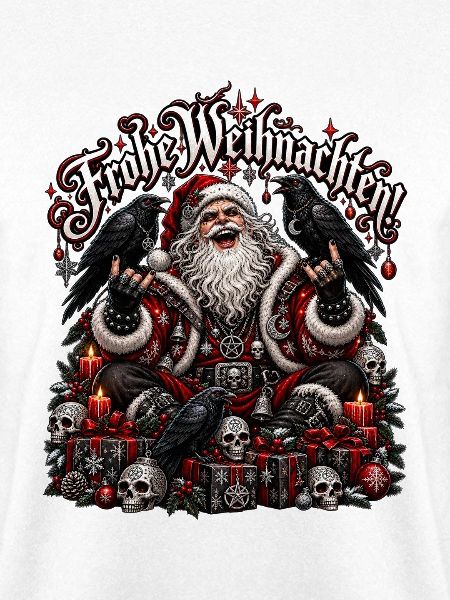 Heavy Metal Santa Totenschädeln