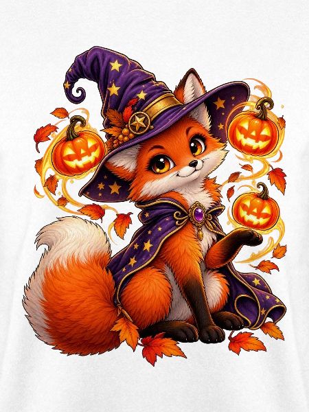 Kleiner Magischer Fuchs zu Halloween