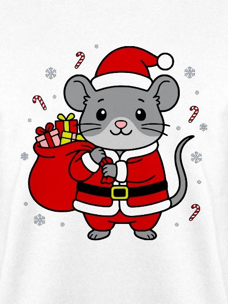Niedlicher Kawaii-Maus-Weihnachtssack