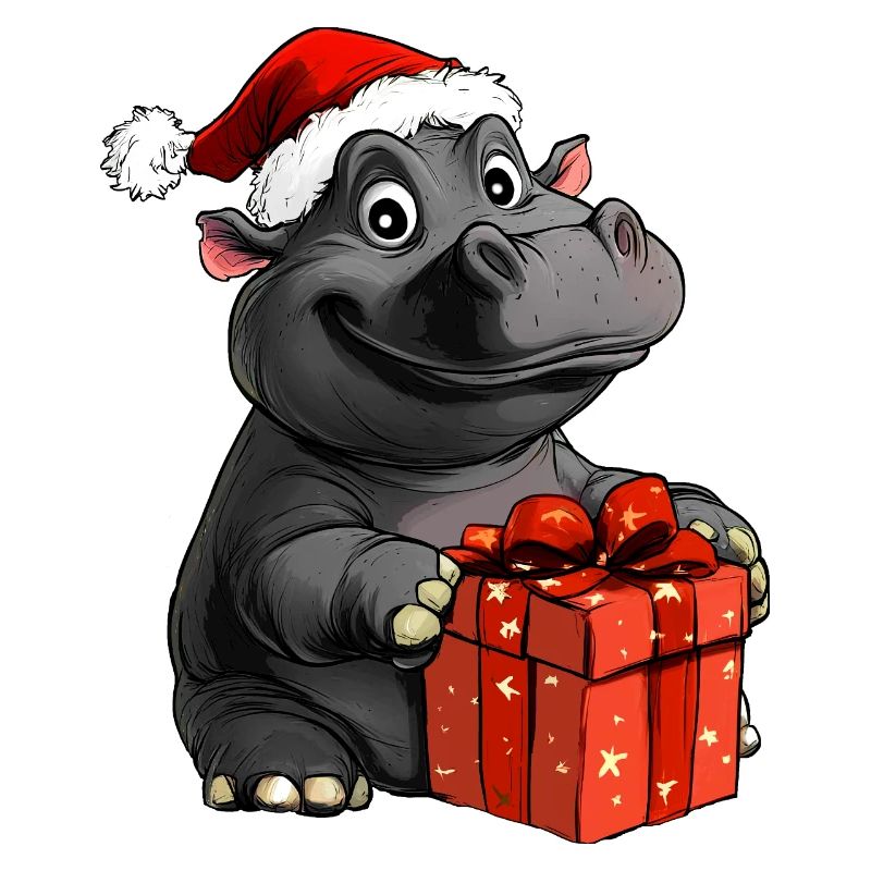Nilpferde Weihnachten