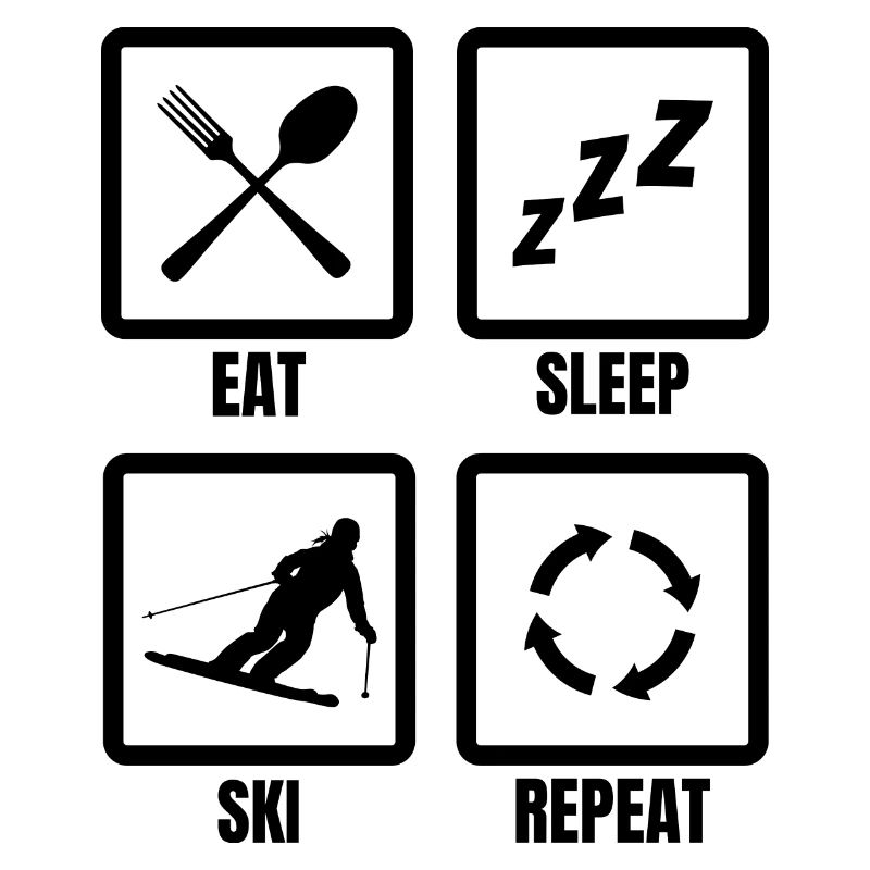 Skifahrer Zeitplan