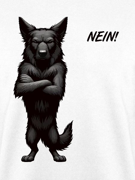 Nein Schwarzer Schäferhund Schäferhundbesitzer 
