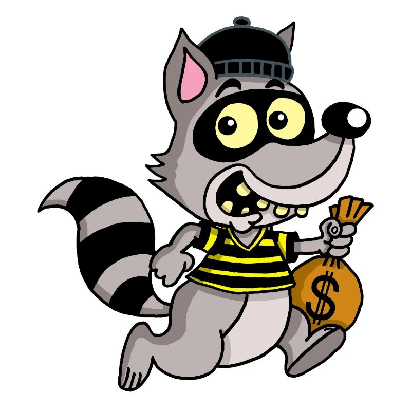 Diebischer Waschbär