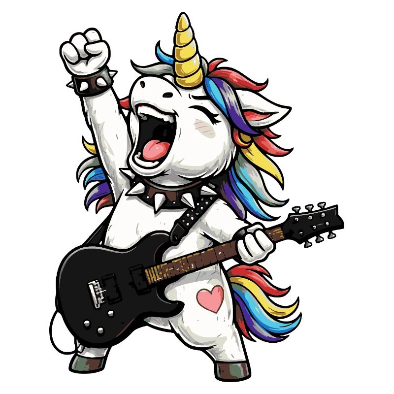 Rock Arc-en-ciel Licorne