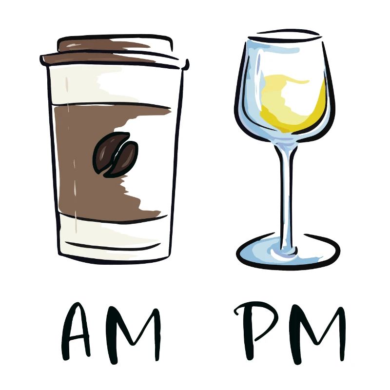 AM - PM, Kaffee - Wein