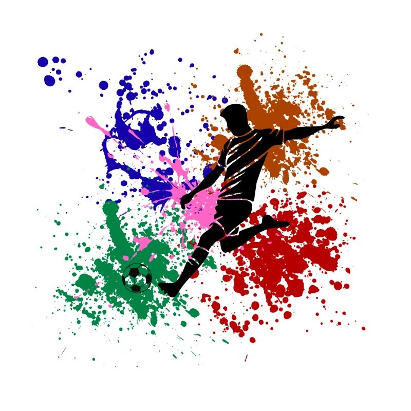 Fußball-Graffiti