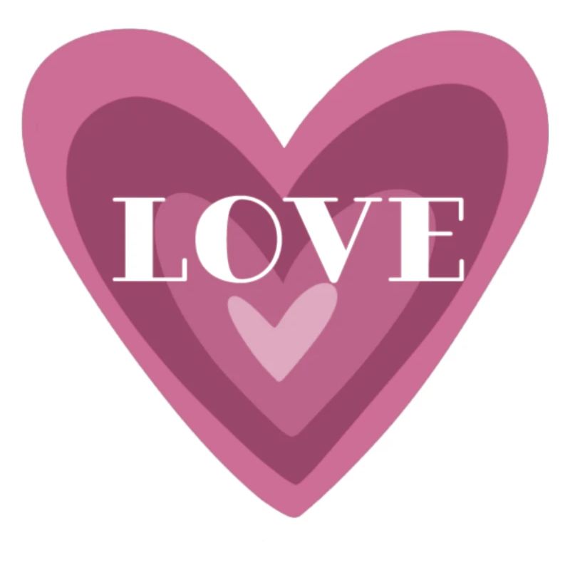 Pinkes Herz Love