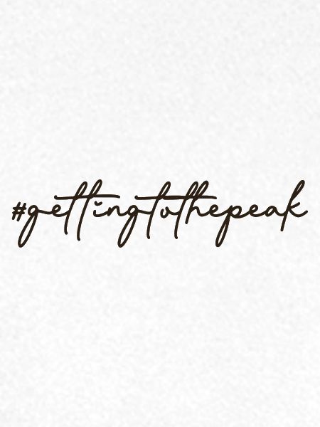 #gettingtothepeak – Dein Weg nach oben ⛰️