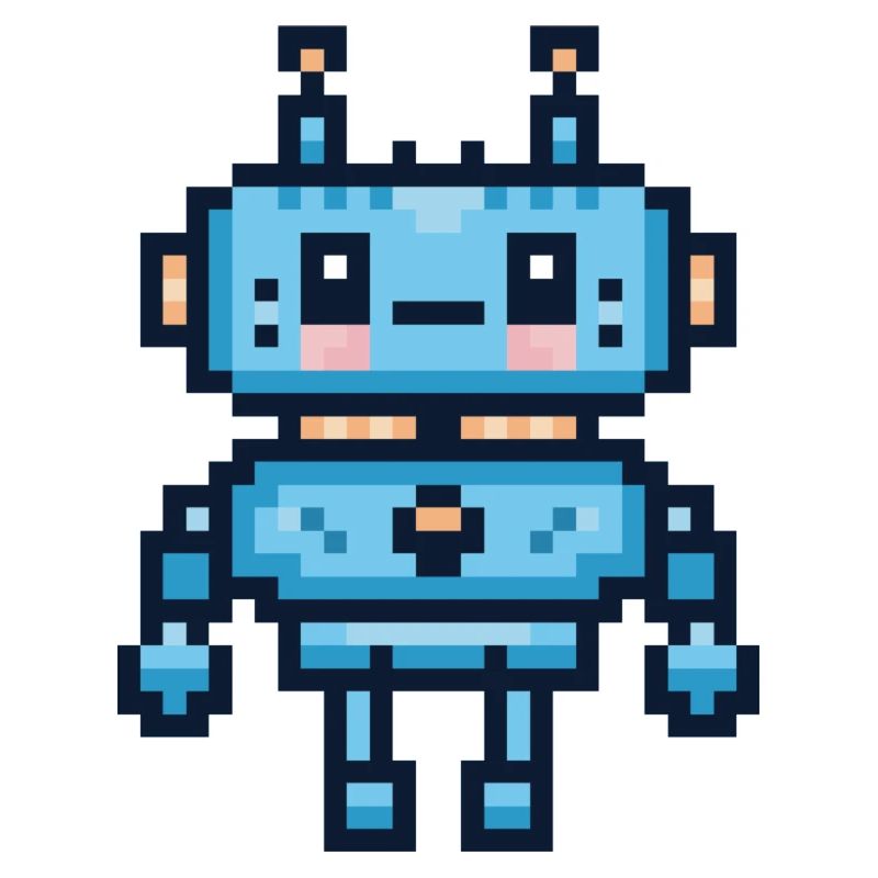 Pixel-Art-Roboter