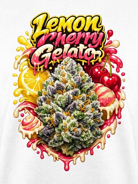 Zitronenkirsch-Gelato-Graffiti-Druck