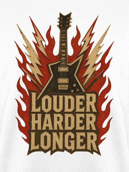 Brennende Gitarre – Lauter Harder Longer