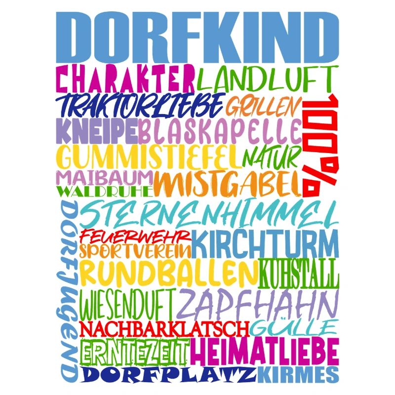 Dorfkind VIBES bunt