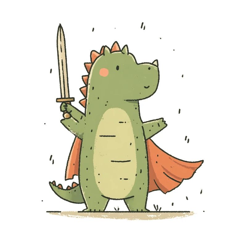 Kleiner Dino Ritter