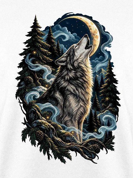 Wolfsmond im Wald