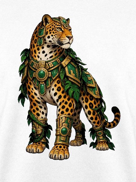 Dschungel Leopard mit Goldschmuck