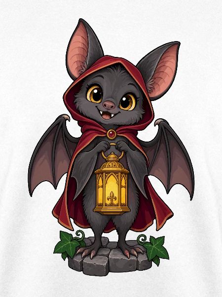 Spukfledermaus mit Laterne