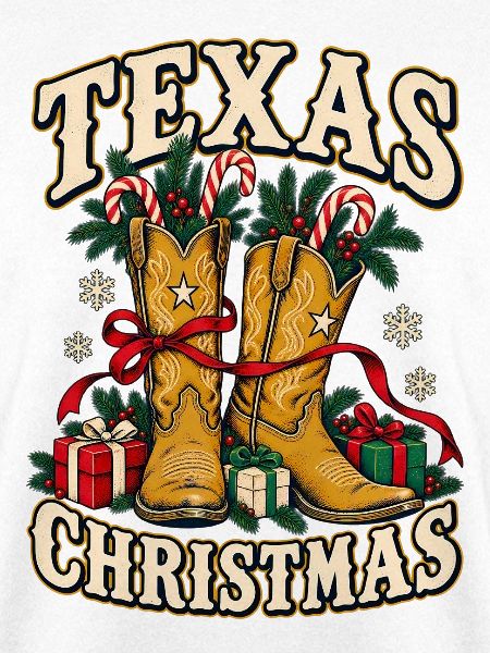Texas Weihnachtsstiefel Motiv