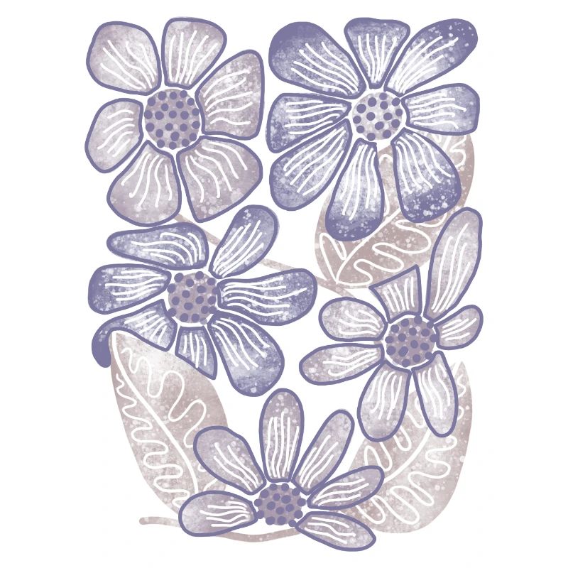Lavender Bloom Blumenmuster