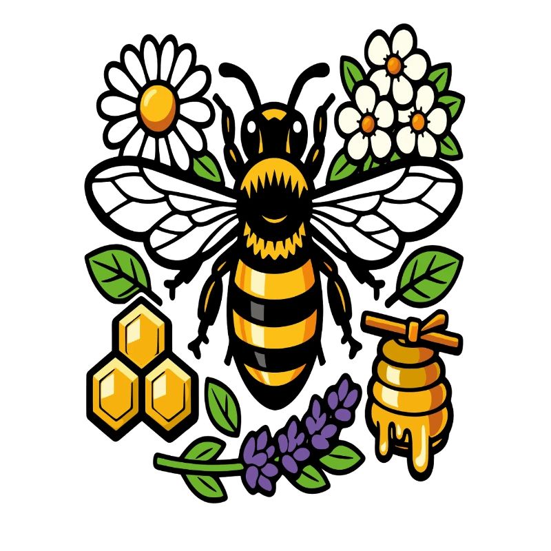 Bienen und Wildblumen