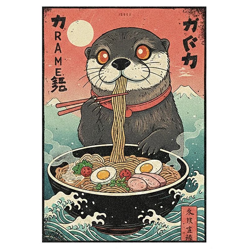 Kawaii Otter Ramen Nudeln