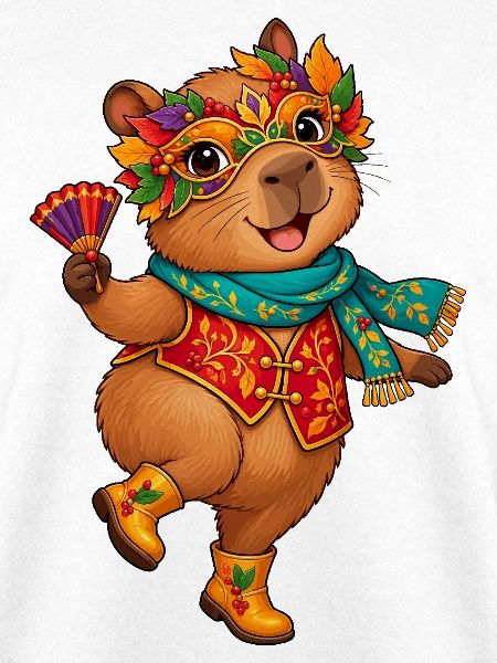 Maskenbär im Festlook