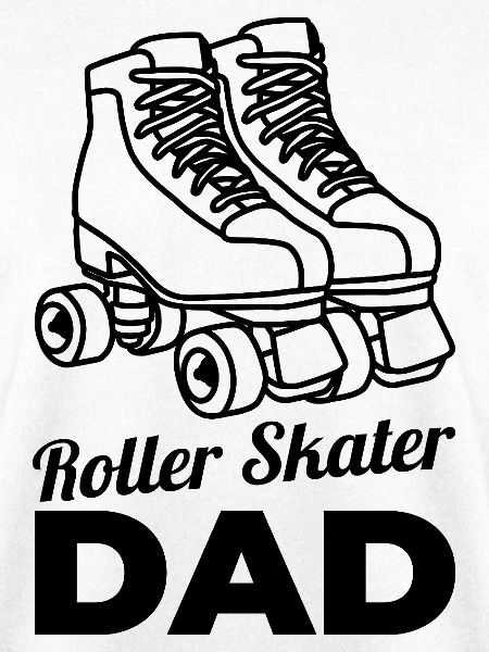 Rollschuhläufer Papa