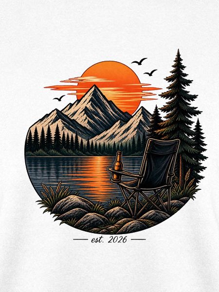 Camping-Sonnenuntergang am See