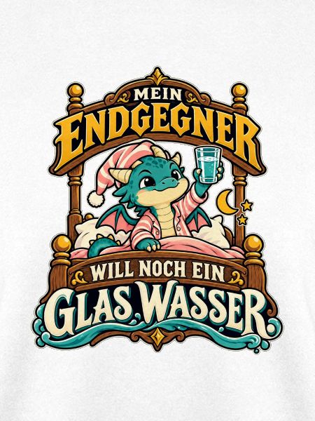 Endgegner Schlafdrache Glas Wasser