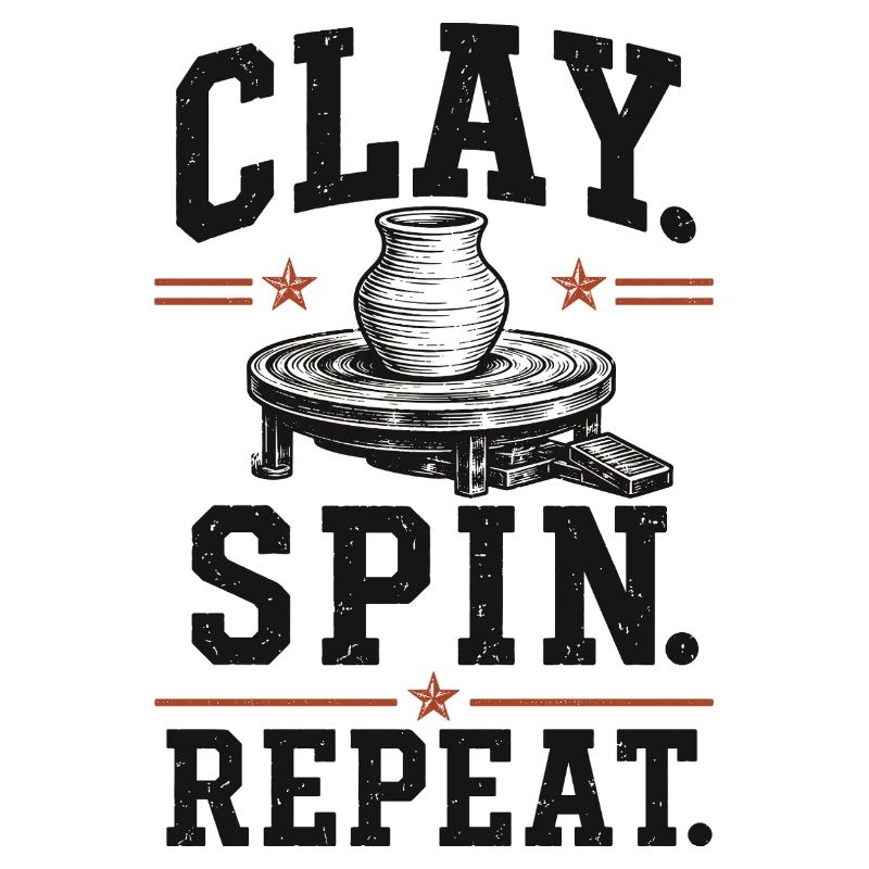 Clay Spin Repeat Keramik Shirt
