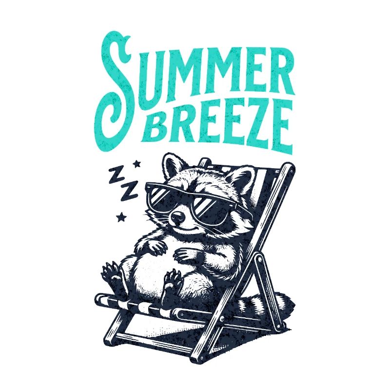 Waschbär Sommer