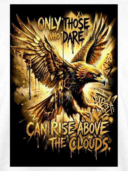 Adler Poster Motivation Spruch Wandbild 