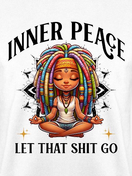 Bunte Meditationsfigur Dreadlocks Yoga 
