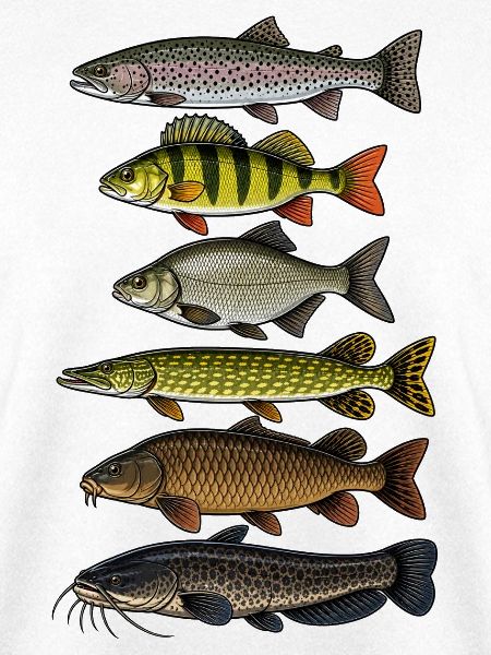 Fischarten Angler Design Fische angeln