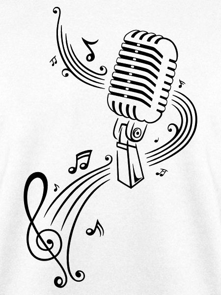 Musik, Notenschlüssel, Mikrophon
