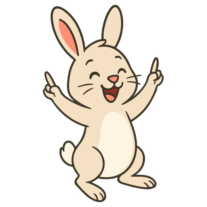 Lapin houblonné joyeux