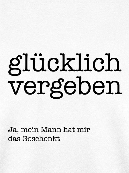 Glücklich vergeben!