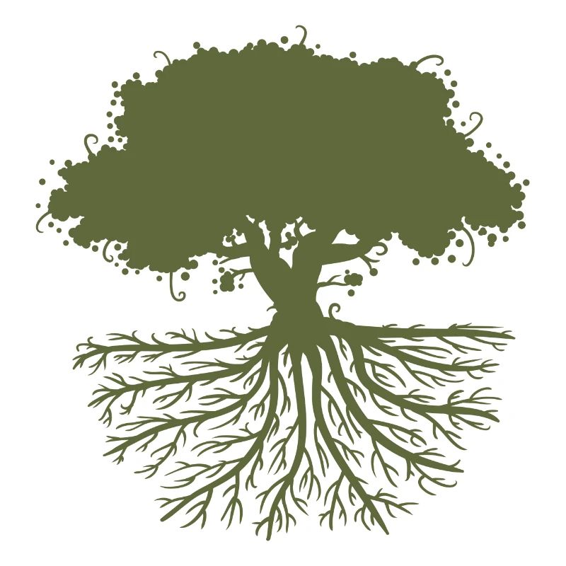 tree roots green