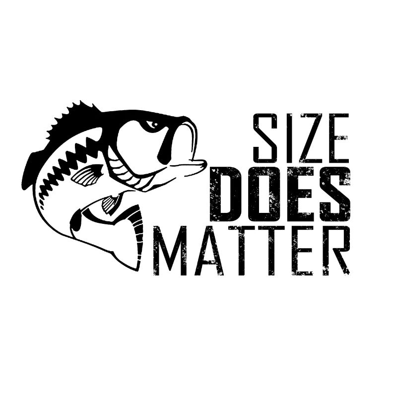 La taille compte Drôle de T-shirt de pêcheur pêcheur