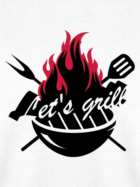 Grill mit Grillbesteck