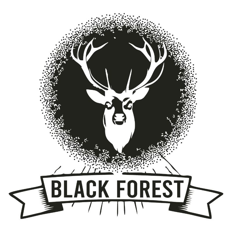 Dark Forest Deer Motif