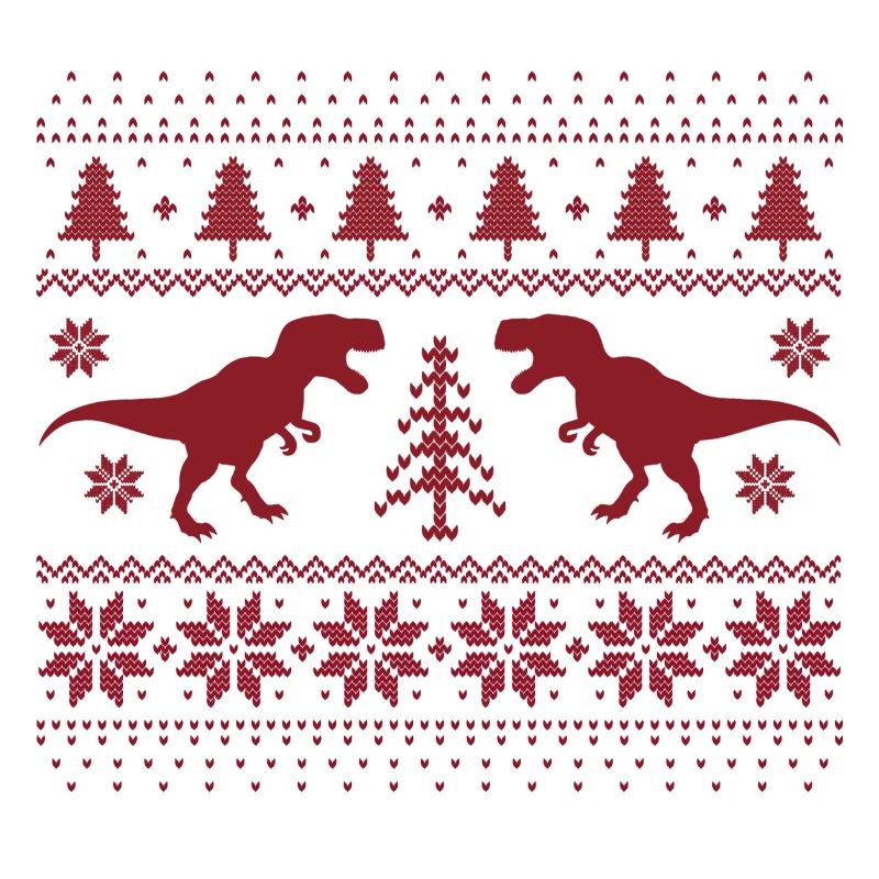 Dinosaurier-Weihnachtspullover