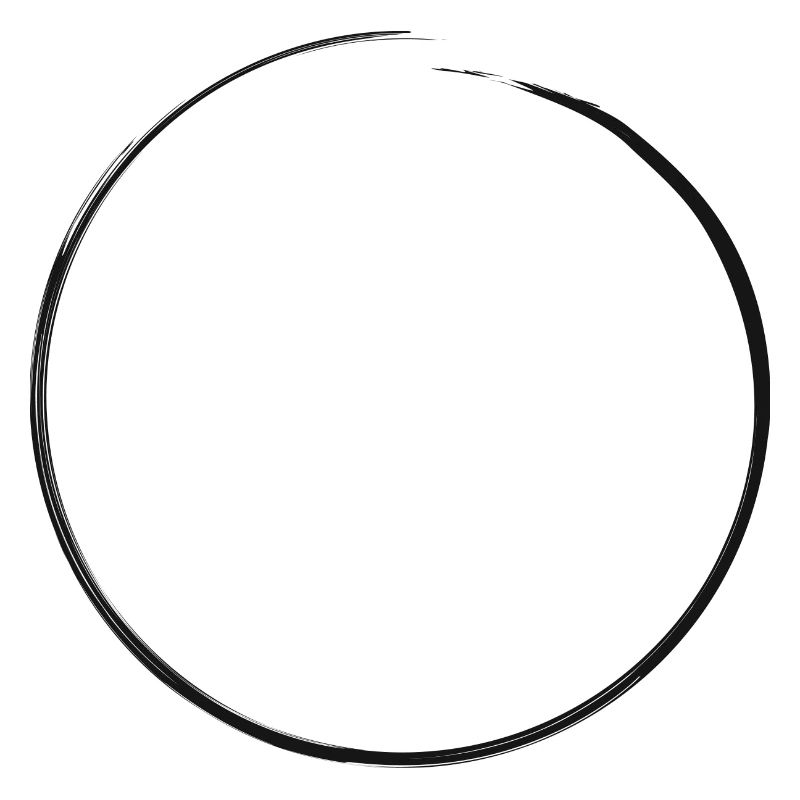 open black circle | Dirty edge