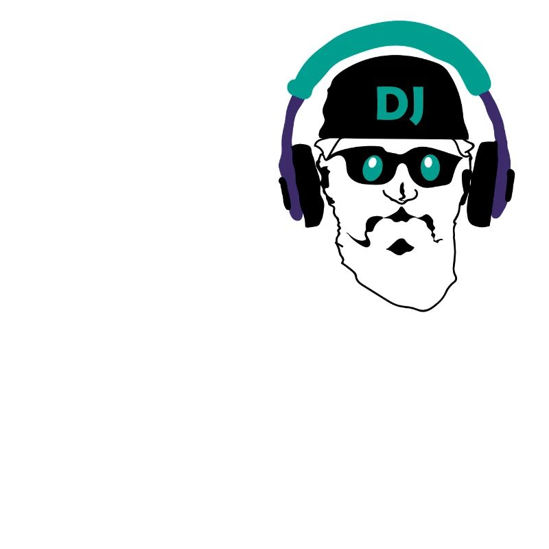 Neon DJ Kopfhörerzeichnung