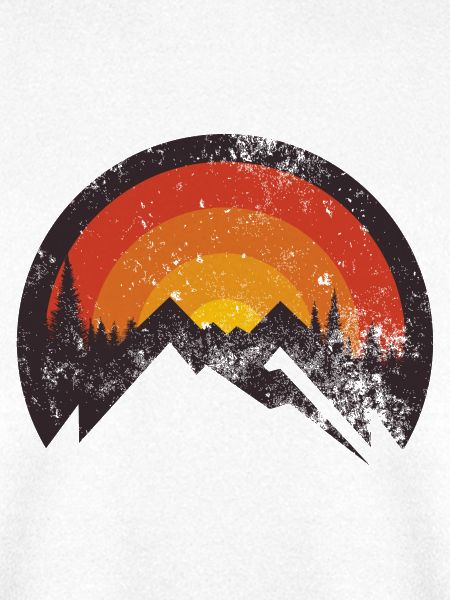 Sunset Ridge Bergsilhouette