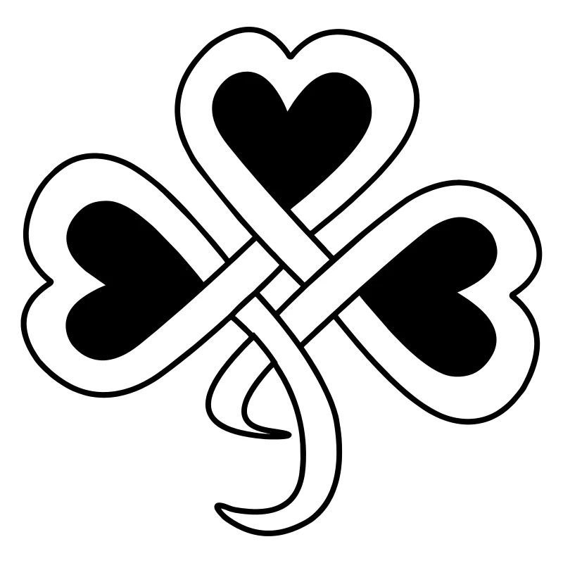Teinte vectorielle de trèfle celtique