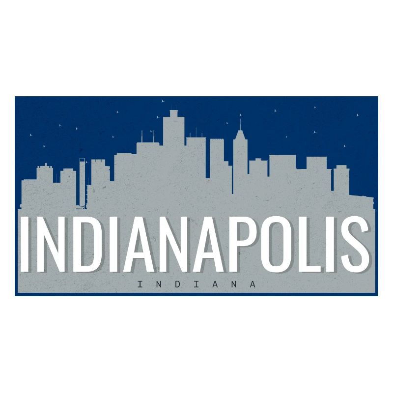 Indianapolis Skyline Nacht