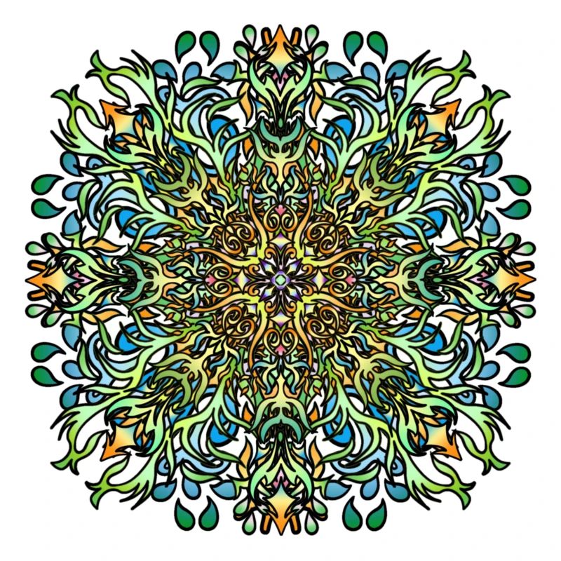 Mandala | Bunt | Leben | Geschenkidee